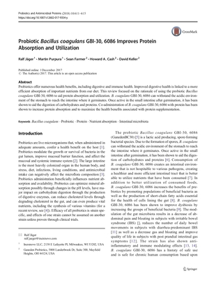BC30 improve protein absorption