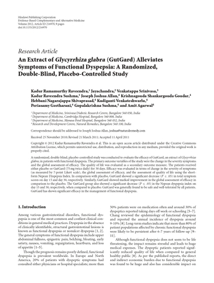 Gutgard® alleviates symptoms of fuctional dyspepsia