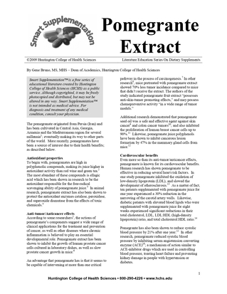 Pomegranate extract